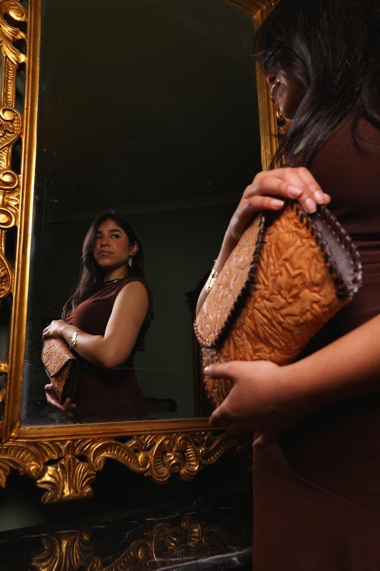 Cow leather bag
